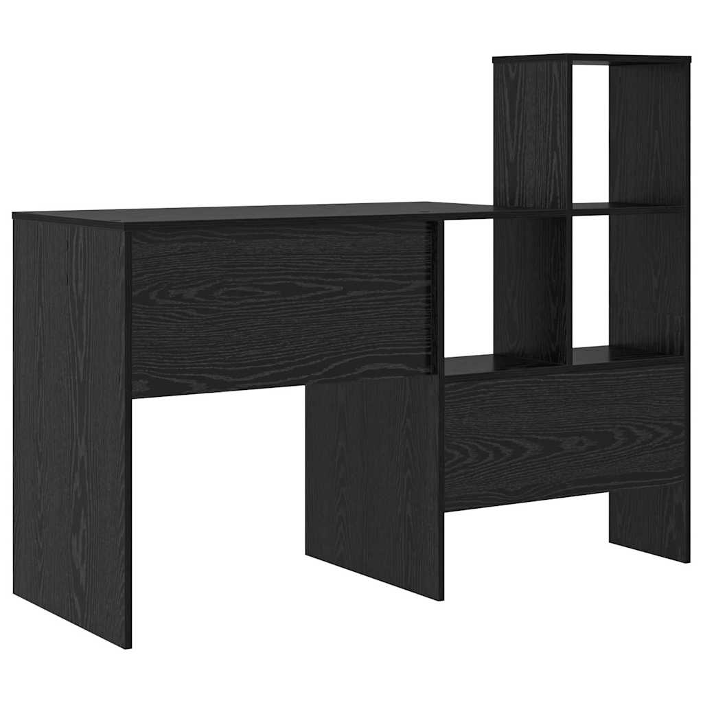Γραφείο με ράφι Μαύρη Οξυά 100 x 40 x 90 cm Επεξεργασμένο ξύλο - Pakobazaar
