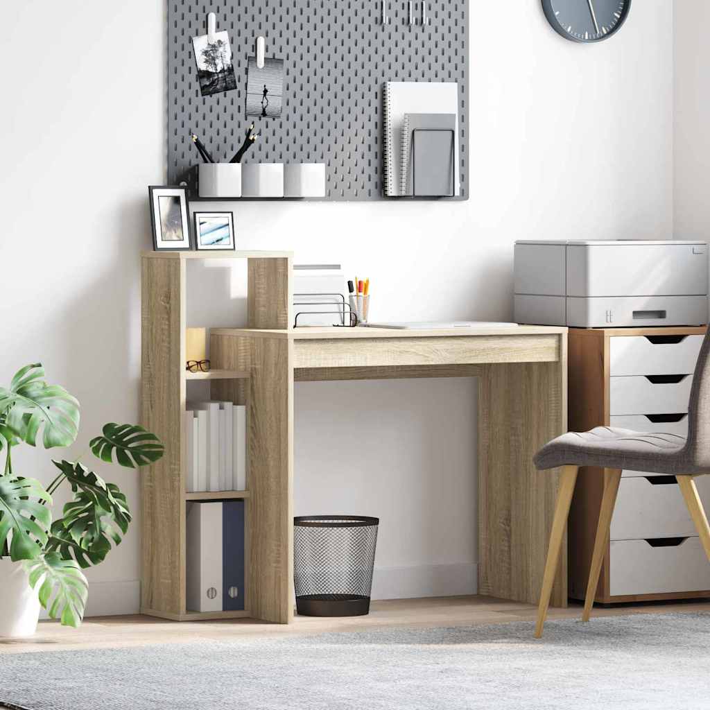 Γραφείο με ράφι Δρύς Sonoma 100 x 40 x 90 cm Επεξεργασμένο ξύλο - Pakobazaar