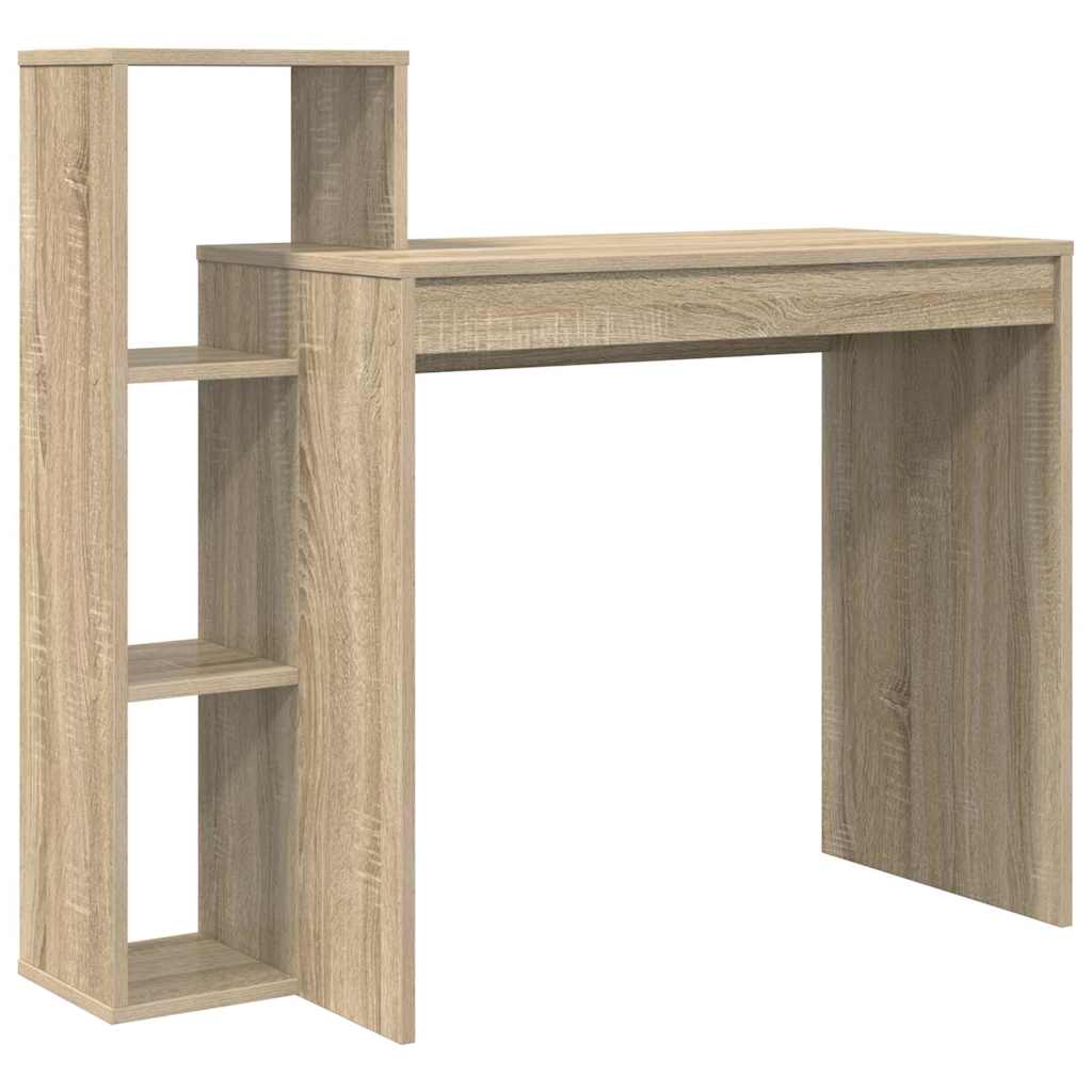 Γραφείο με ράφι Δρύς Sonoma 100 x 40 x 90 cm Επεξεργασμένο ξύλο - Pakobazaar