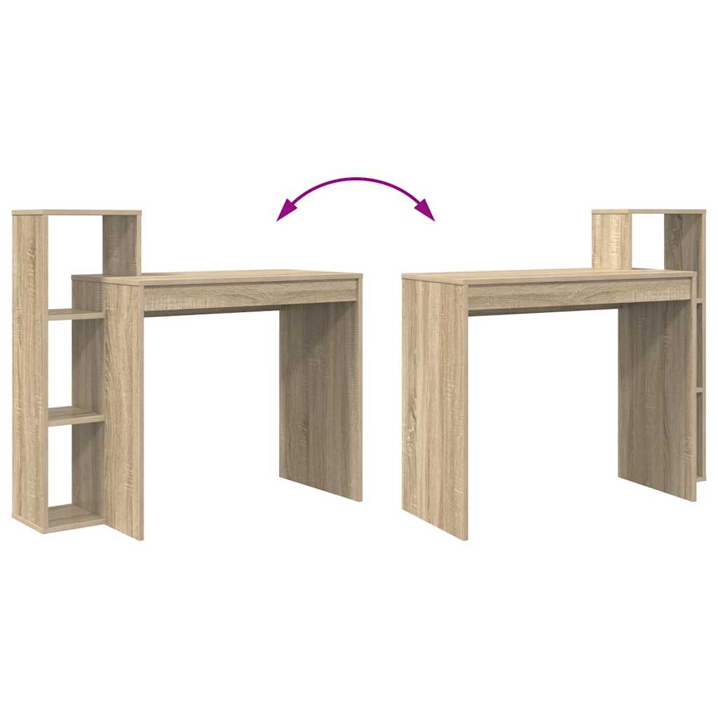 Γραφείο με ράφι Δρύς Sonoma 100 x 40 x 90 cm Επεξεργασμένο ξύλο - Pakobazaar