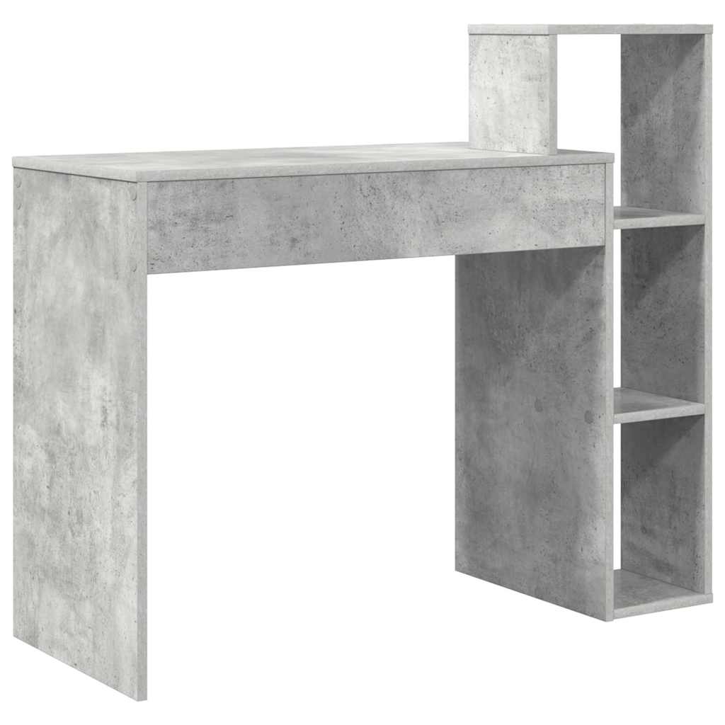 Γραφείο Σκυρόδεμα Γκρι 100 x 40 x 90 cm Επεξεργασμένο ξύλο