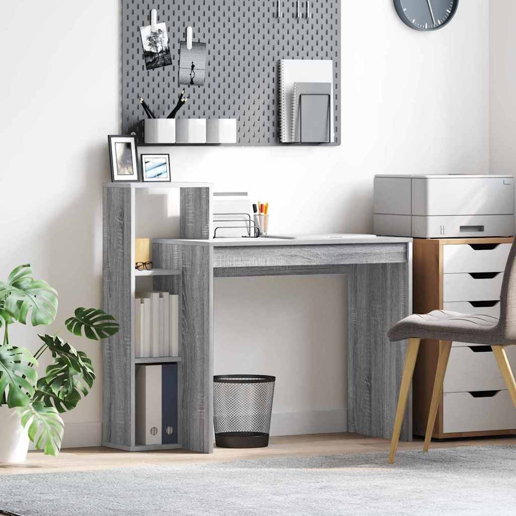 Γραφείο Γκρίζο Σονομα 100 x 40 x 90 cm Επεξεργασμένο ξύλο - Pakobazaar
