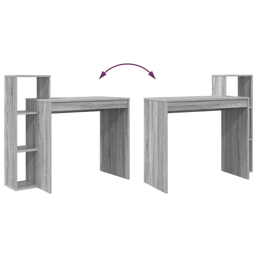 Γραφείο Γκρίζο Σονομα 100 x 40 x 90 cm Επεξεργασμένο ξύλο - Pakobazaar