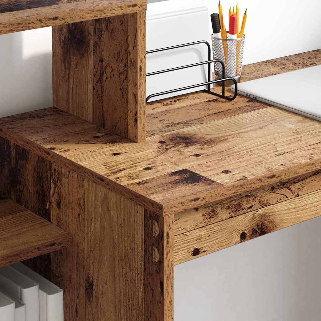 Γραφείο με ράφι Παλιό Ξύλο 100 x 40 x 90 cm Επεξεργασμένο ξύλο