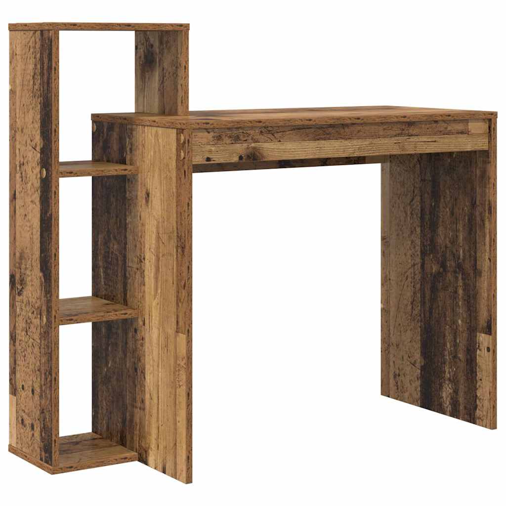 Γραφείο με ράφι Παλιό Ξύλο 100 x 40 x 90 cm Επεξεργασμένο ξύλο