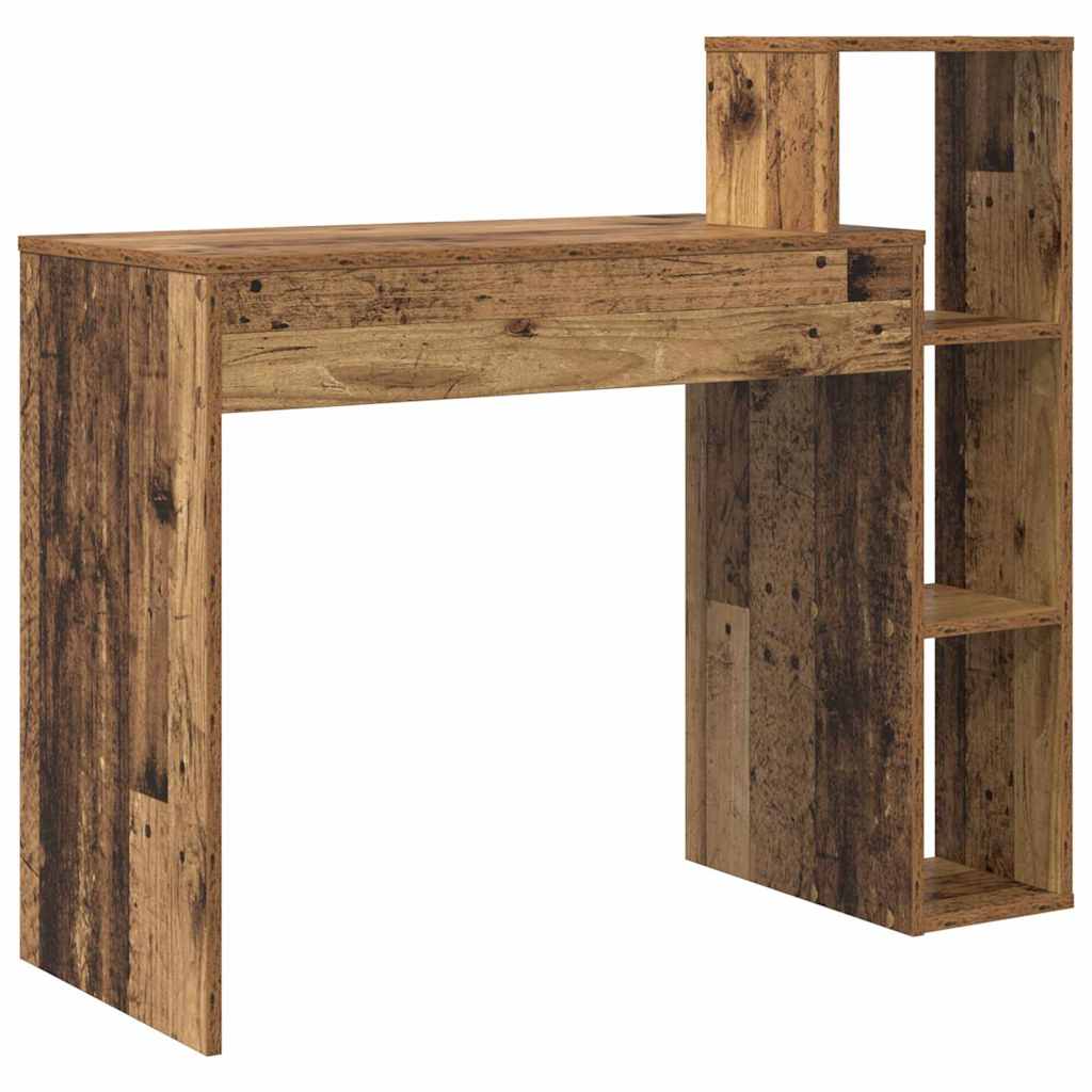 Γραφείο με ράφι Παλιό Ξύλο 100 x 40 x 90 cm Επεξεργασμένο ξύλο