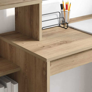 Γραφείο με ράφι Artisan Oak 100 x 40 x 90 cm Επεξεργασμένο ξύλο - Pakobazaar