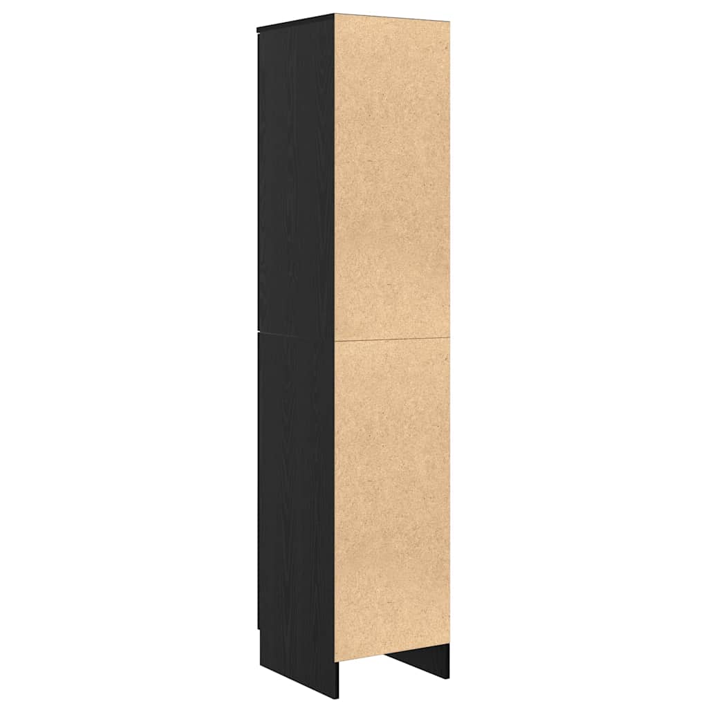 Highboard Μαύρη Οξυά 35 x 39 x 168 εκ. - Pakobazaar