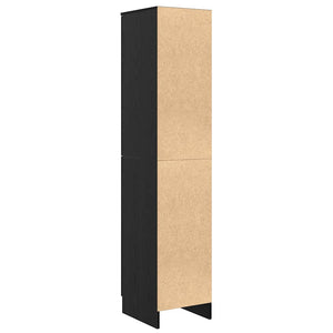Highboard Μαύρη Οξυά 35 x 39 x 168 εκ. - Pakobazaar