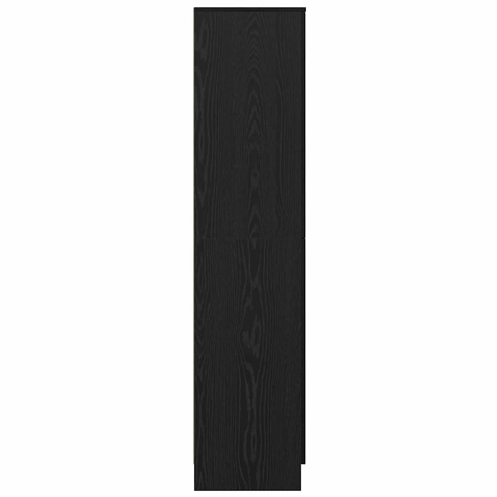 Highboard Μαύρη Οξυά 35 x 39 x 168 εκ. - Pakobazaar
