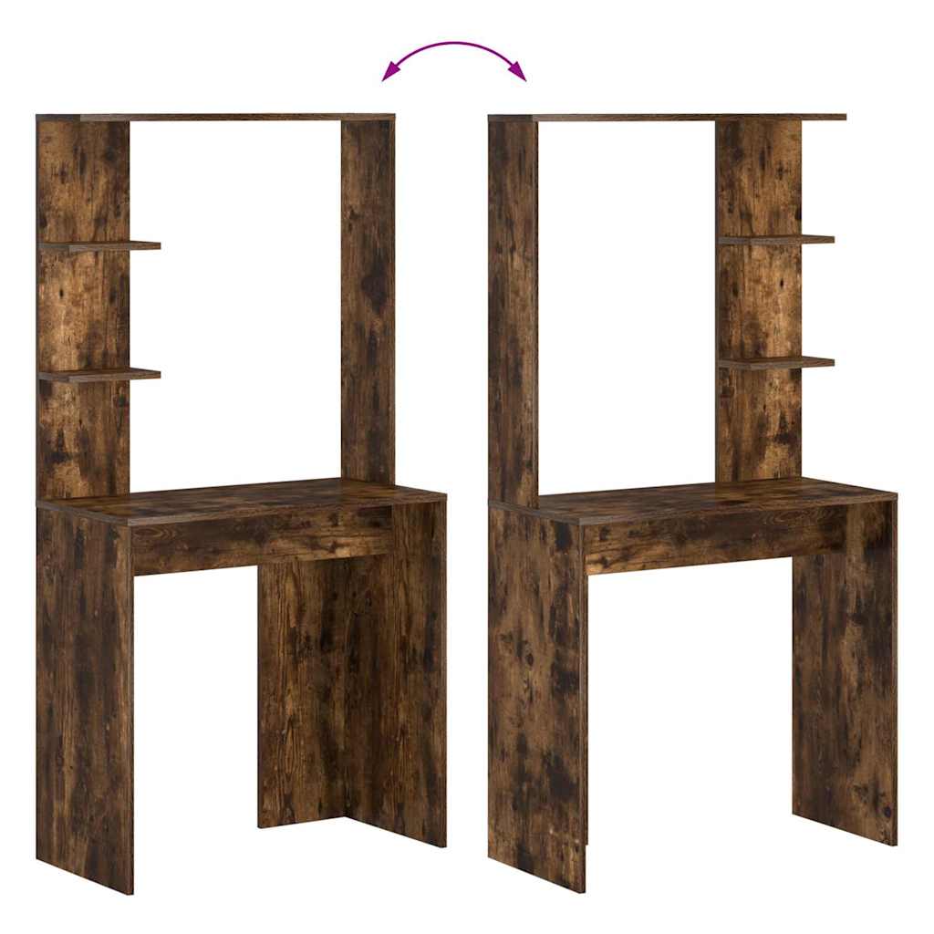 Γραφείο Καπνιστό Δρύς 78,5 x 37 x 154,5 εκ Επεξεργασμένο ξύλο