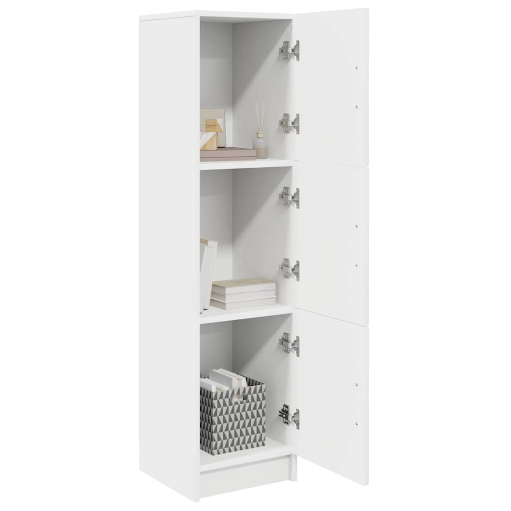 Highboard Λευκό 31.5 x 32 x 122.5 εκ - Pakobazaar