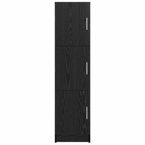 Highboard Μαύρη Οξυά 31.5 x 32 x 122.5 εκ - Pakobazaar