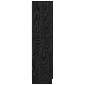 Highboard Μαύρη Οξυά 31.5 x 32 x 122.5 εκ - Pakobazaar