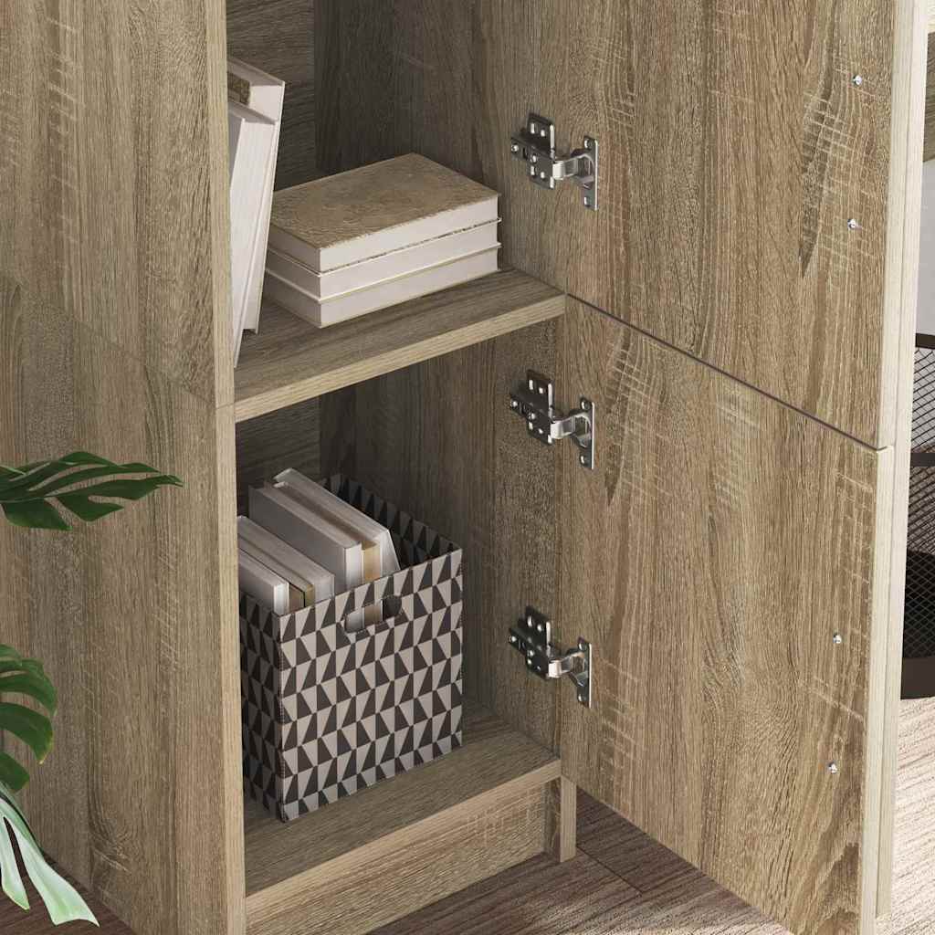 Highboard Δρύς Sonoma 31.5 x 32 x 122.5 εκ - Pakobazaar