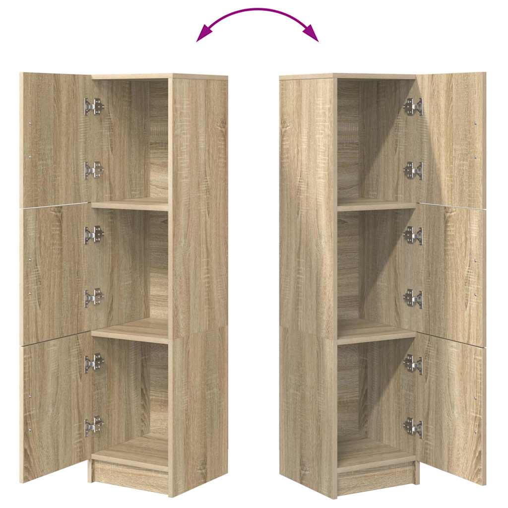 Highboard Δρύς Sonoma 31.5 x 32 x 122.5 εκ - Pakobazaar
