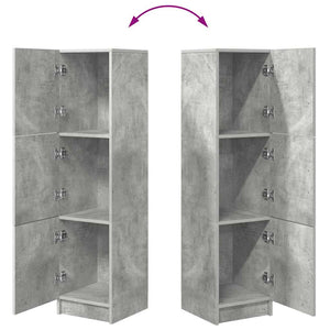 Highboard Σκυρόδεμα Γκρι 31.5 x 32 x 122.5 εκ - Pakobazaar