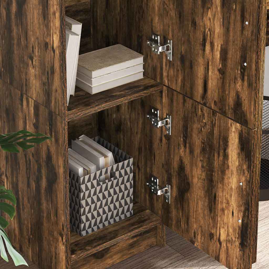 Highboard Καπνιστό Δρύς 31.5 x 32 x 122.5 εκ - Pakobazaar