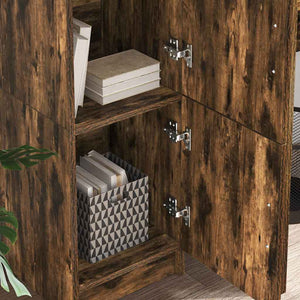 Highboard Καπνιστό Δρύς 31.5 x 32 x 122.5 εκ - Pakobazaar