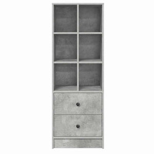Highboard με συρτάρι Σκυρόδεμα Γκρι 45,5 x 34 x 127 εκ