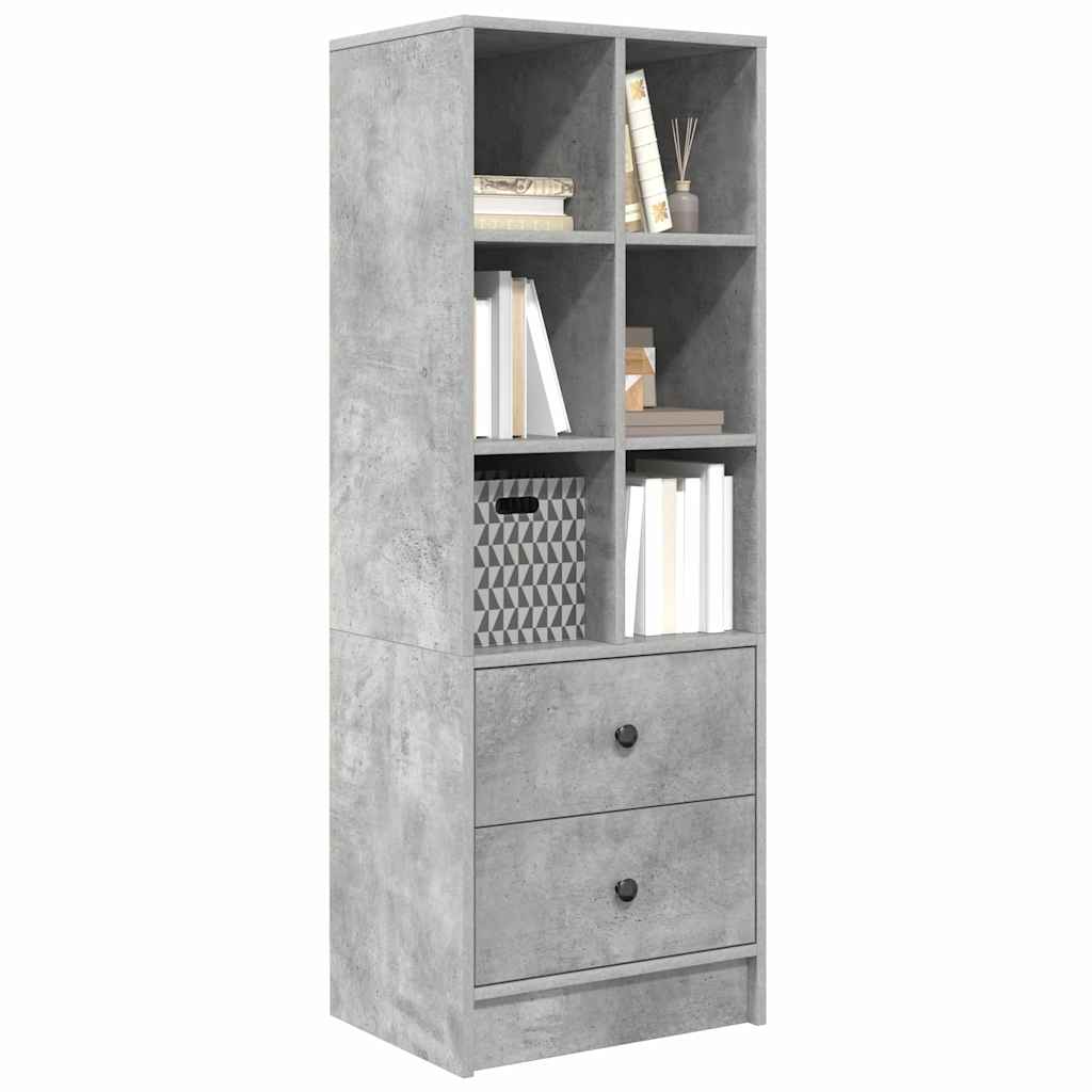 Highboard με συρτάρι Σκυρόδεμα Γκρι 45,5 x 34 x 127 εκ