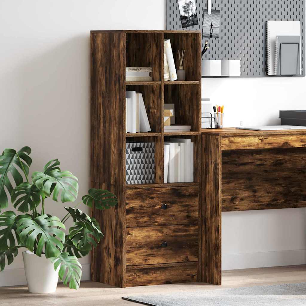 Highboard με συρτάρι Καπνιστό Δρύς 45,5 x 34 x 127 εκ - Pakobazaar