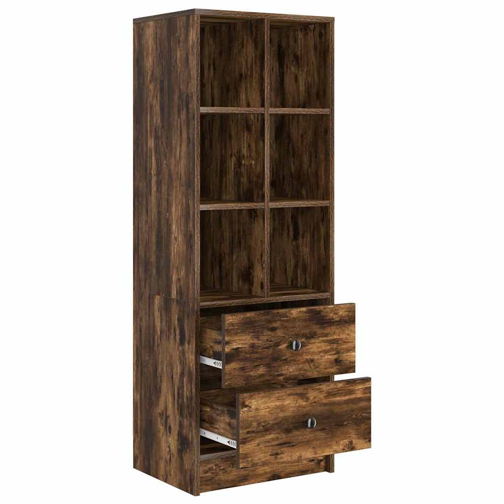 Highboard με συρτάρι Καπνιστό Δρύς 45,5 x 34 x 127 εκ - Pakobazaar