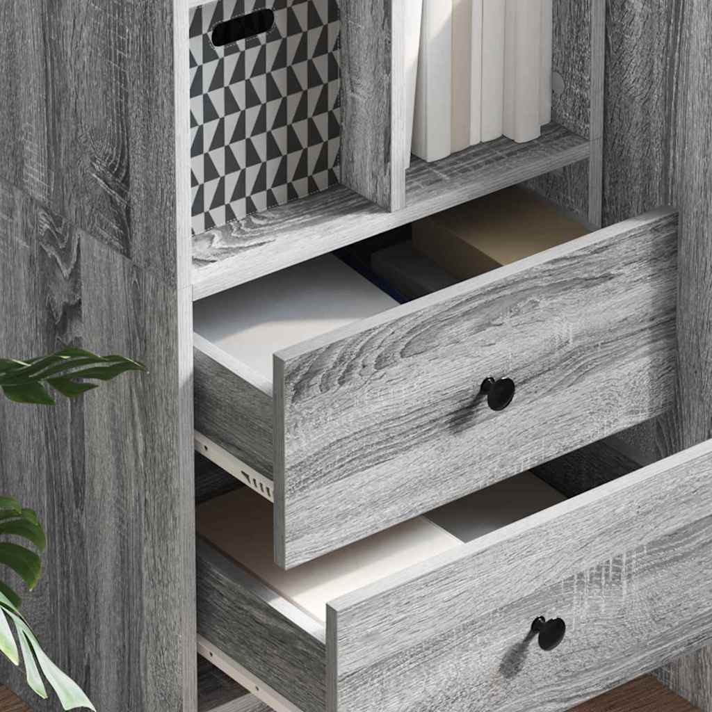 Highboard με συρτάρι Γκρίζο Σονομα 45,5 x 34 x 127 εκ