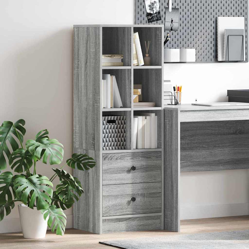 Highboard με συρτάρι Γκρίζο Σονομα 45,5 x 34 x 127 εκ