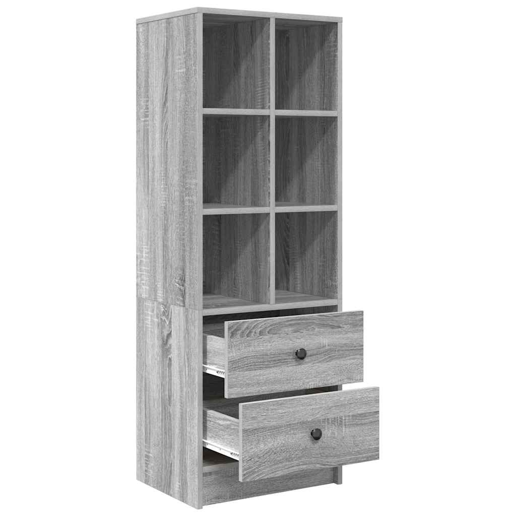 Highboard με συρτάρι Γκρίζο Σονομα 45,5 x 34 x 127 εκ
