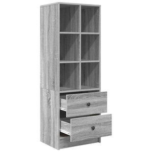 Highboard με συρτάρι Γκρίζο Σονομα 45,5 x 34 x 127 εκ
