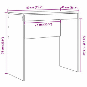 Γραφείο Δρύς Sonoma 80 x 40 x 76 εκ. - Pakobazaar