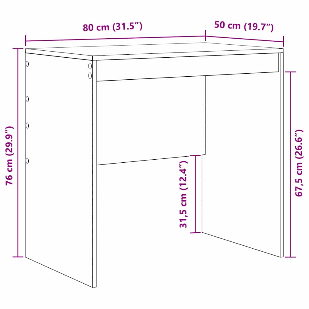 Γραφείο Παλιό ξύλο 80 x 50 x 76 εκ. - Pakobazaar