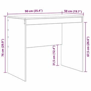 Γραφείο Σκυρόδεμα Γκρι 90 x 50 x 76 εκ. - Pakobazaar