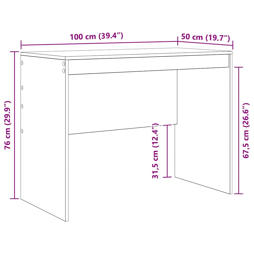 Γραφείο Γκρίζο Σονομα 100 x 50 x 76 εκ.