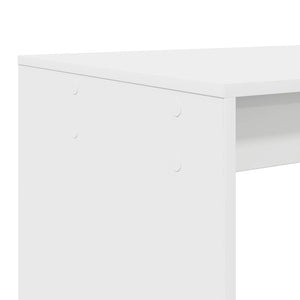 Γραφείο με ράφι Λευκό 108 x 55 x 103.5 εκ. Επεξεργασμένο ξύλο - Pakobazaar