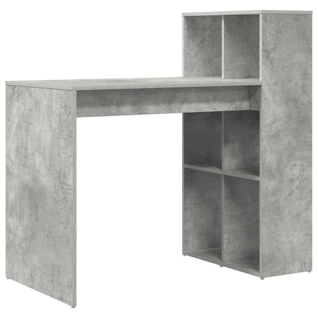 Γραφείο Σκυρόδεμα Γκρι 108 x 55 x 103.5 εκ. Επεξεργασμένο ξύλο