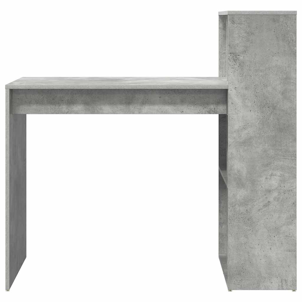 Γραφείο Σκυρόδεμα Γκρι 108 x 55 x 103.5 εκ. Επεξεργασμένο ξύλο