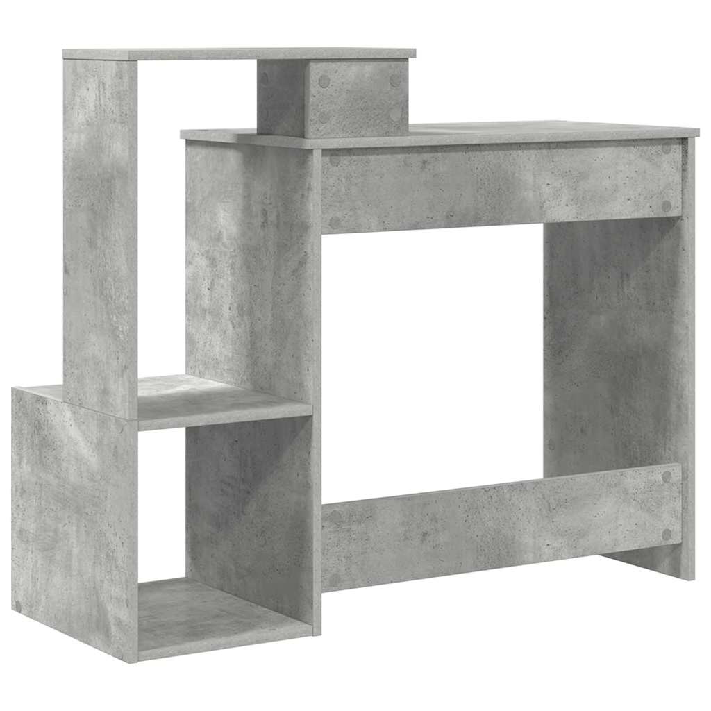 Γραφείο Σκυρόδεμα Γκρι 106 x 41 x 88.5 εκ. Επεξεργασμένο ξύλο - Pakobazaar