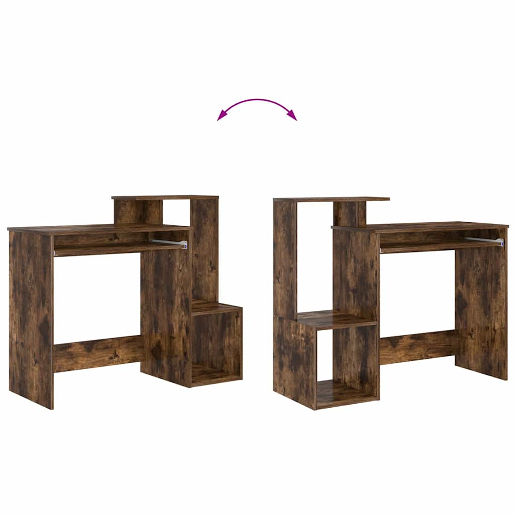 Γραφείο Καπνιστό Δρύς 106 x 41 x 88.5 εκ. Επεξεργασμένο ξύλο - Pakobazaar