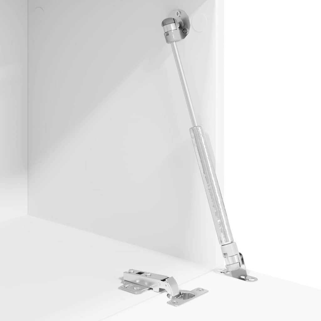 Γραφείο με ράφι Λευκό 71.5 x 31.5 x 106.5 εκ Επεξεργασμένο ξύλο - Pakobazaar