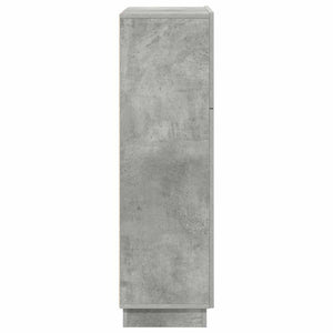 Γραφείο με ράφι με πόρτα Σκυρόδεμα Γκρι 71.5 x 31.5 x 106.5 εκ - Pakobazaar