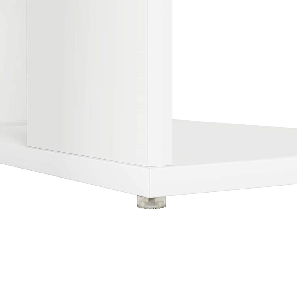 Γραφείο με ράφι Λευκό 130 x 50.5 x 75 εκ Επεξεργασμένο ξύλο - Pakobazaar