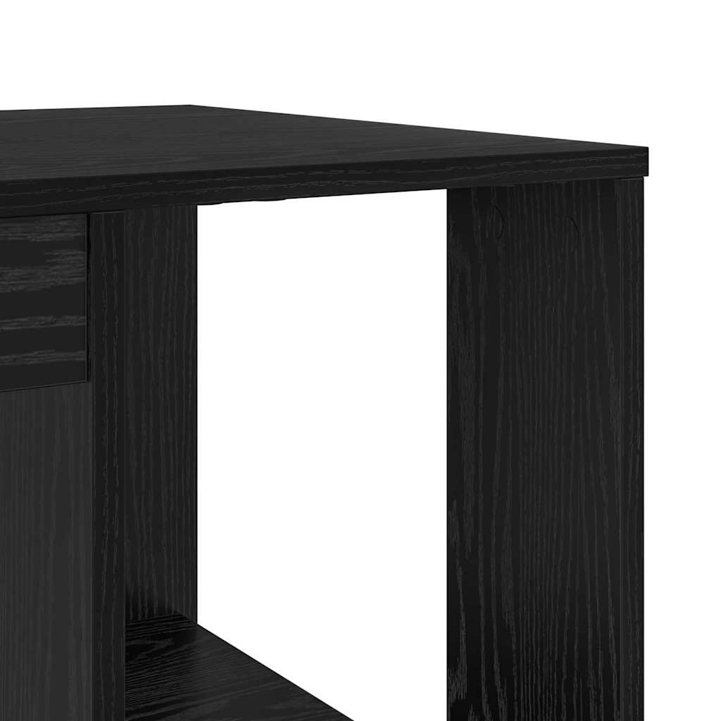 Γραφείο Μαύρη Οξυά 130 x 50.5 x 75 εκ Επεξεργασμένο ξύλο - Pakobazaar