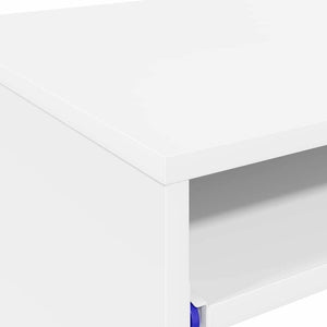 Γραφείο με συρτάρι Λευκό 77.5 x 43 x 79 εκ. Επεξεργασμένο ξύλο - Pakobazaar