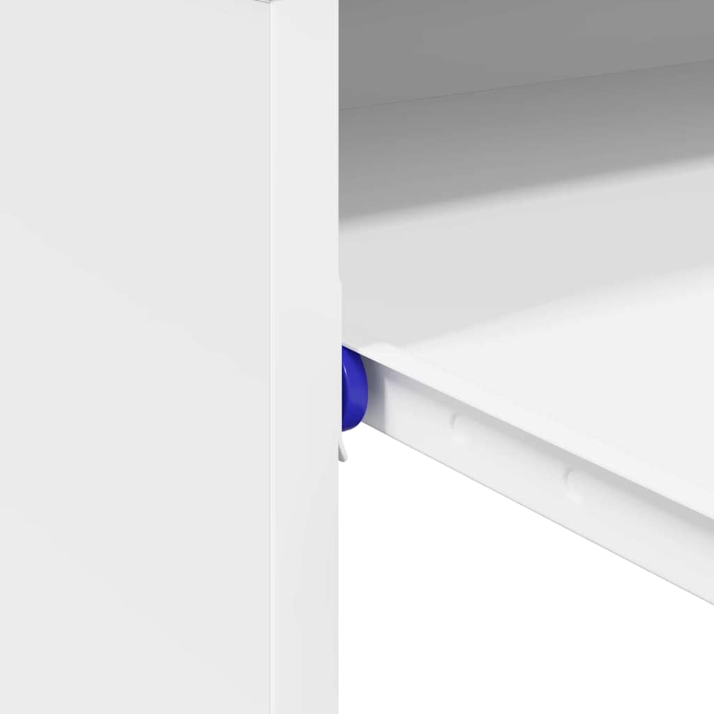 Γραφείο με συρτάρι Λευκό 77.5 x 43 x 79 εκ. Επεξεργασμένο ξύλο - Pakobazaar