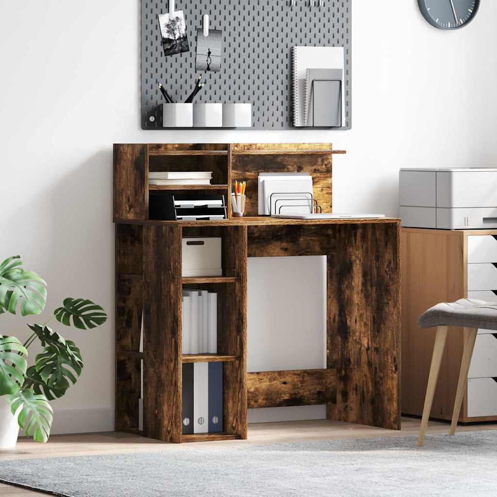 Γραφείο Καπνιστό Δρύς 90 x 48 x 101,5 εκ. Επεξεργασμένο ξύλο - Pakobazaar