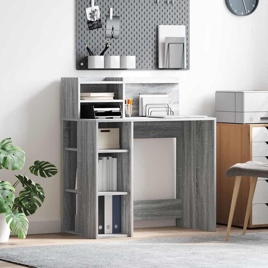 Γραφείο Γκρίζο Σονομα 90 x 48 x 101,5 εκ. Επεξεργασμένο ξύλο - Pakobazaar