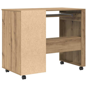 Γραφείο με Ρόδες Artisan Oak Επεξεργασμένο Ξύλο