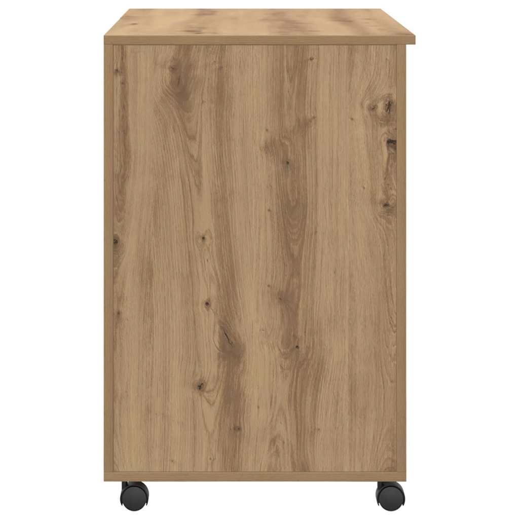 Γραφείο με Ρόδες με συρτάρι Artisan Oak 91 x 50 x 77 εκ.